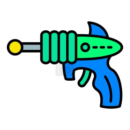 Illustration for Space Gun vector icon. Can be used for printing, mobile and web applications. - Royalty Free Image