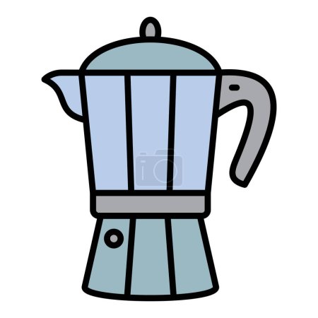 Illustration for Coffee Maker vector icon. Can be used for printing, mobile and web applications. - Royalty Free Image