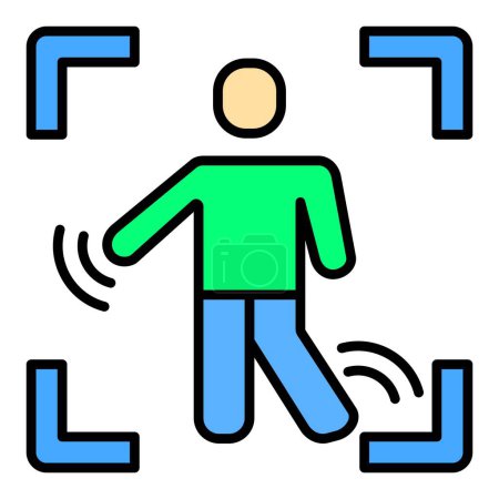 Illustration for Motion Capture vector icon. Can be used for printing, mobile and web applications. - Royalty Free Image