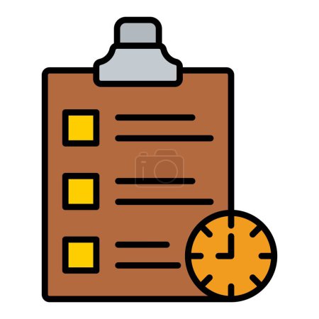 Illustration for Agenda vector icon. Can be used for printing, mobile and web applications. - Royalty Free Image