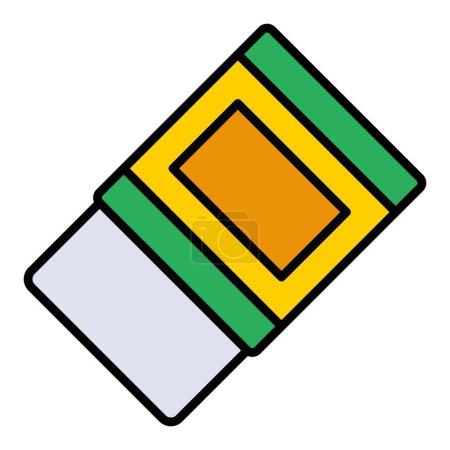 Illustration for Eraser vector icon. Can be used for printing, mobile and web applications. - Royalty Free Image