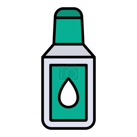 Illustration for Correction Fluid vector icon. Can be used for printing, mobile and web applications. - Royalty Free Image