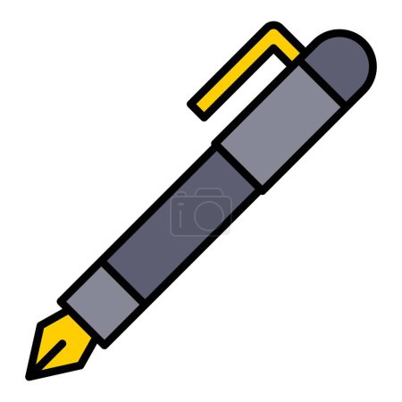 Illustration for Pen vector icon. Can be used for printing, mobile and web applications. - Royalty Free Image