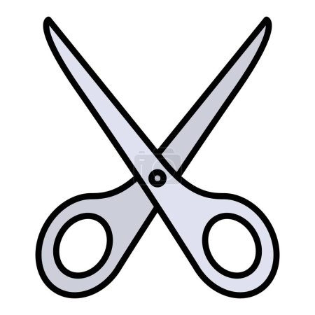 Illustration for Scissor vector icon. Can be used for printing, mobile and web applications. - Royalty Free Image