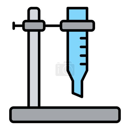 Illustration for Burette vector icon. Can be used for printing, mobile and web applications. - Royalty Free Image