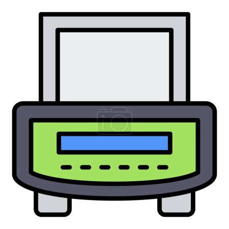 Illustration for Electronic Balance vector icon. Can be used for printing, mobile and web applications. - Royalty Free Image