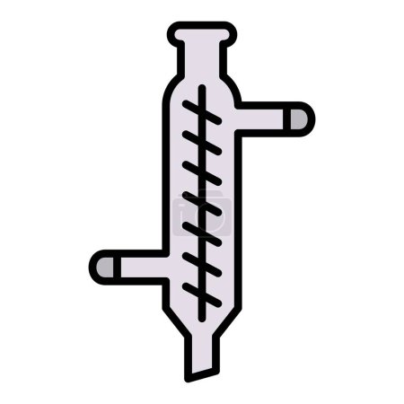 Illustration for Liebig Condenser vector icon. Can be used for printing, mobile and web applications. - Royalty Free Image