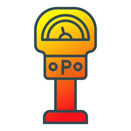 Illustration for Parking Meter vector icon. Can be used for printing, mobile and web applications. - Royalty Free Image