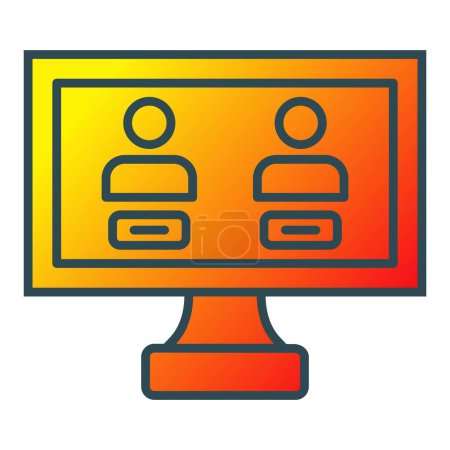 Illustration for Electronic Voting vector icon. Can be used for printing, mobile and web applications. - Royalty Free Image