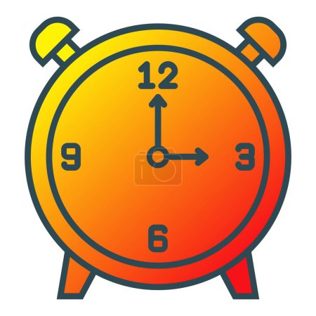 Illustration for Alarm Clock vector icon. Can be used for printing, mobile and web applications. - Royalty Free Image