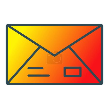 Illustration for Envelope vector icon. Can be used for printing, mobile and web applications. - Royalty Free Image