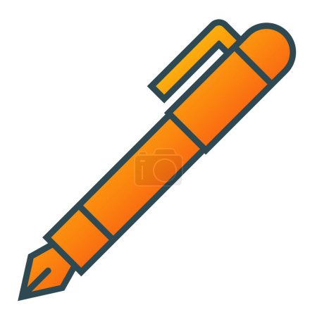 Illustration for Pen vector icon. Can be used for printing, mobile and web applications. - Royalty Free Image