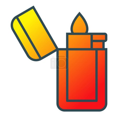 Illustration for Lighter vector icon. Can be used for printing, mobile and web applications. - Royalty Free Image