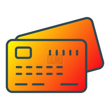 Illustration for Credit Card vector icon. Can be used for printing, mobile and web applications. - Royalty Free Image