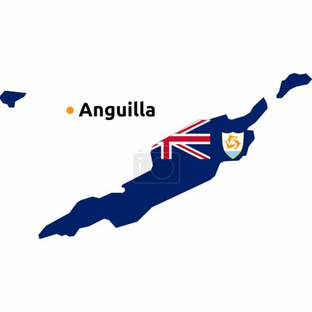 Karte des Anguilla-Landes