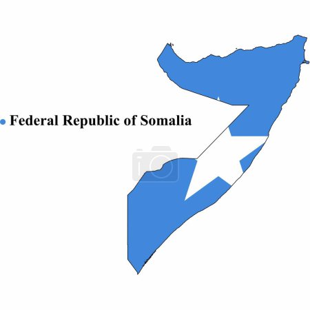 Photo for Map of the country of somalia - Royalty Free Image