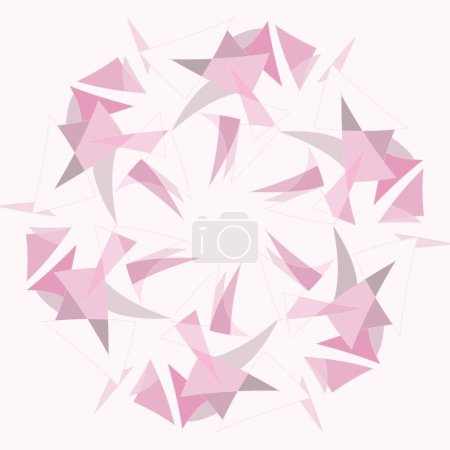 Photo for Abstraction, illustration, art, pink, triangles - Royalty Free Image