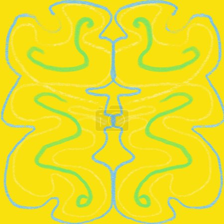 Pattern, abstraction in yellow colors. Background, lines
