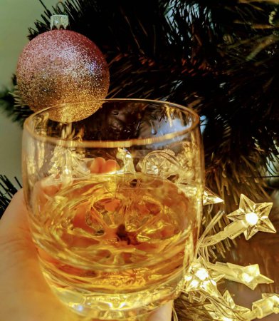 Photo for Photo. Christmas and whiskey . Party. Happy. New Year - Royalty Free Image