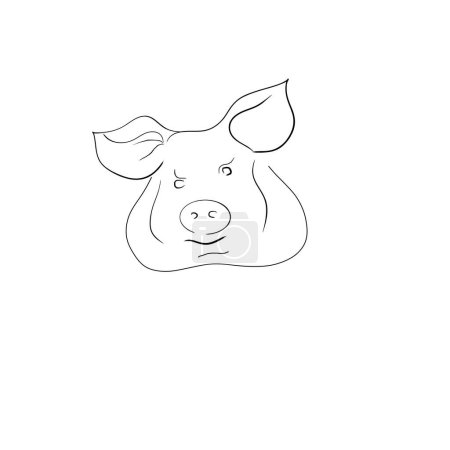 logo, part of logo, animal, symbol, meat,  farm, pig, pork