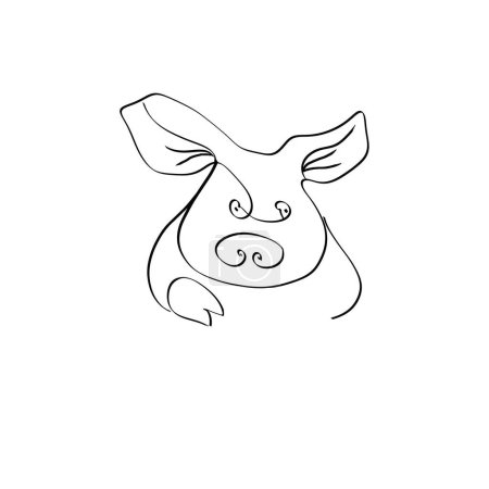 logo, part of logo, animal, symbol, meat, pig, pork, farm