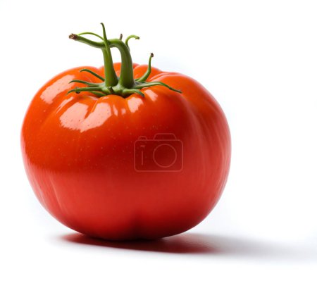 Téléchargez les photos : Tomate en plastique isolée sur fond blanc - en image libre de droit