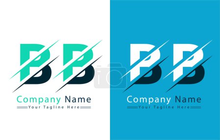 Téléchargez les illustrations : BB Lettre Logo Design Concept. Illustration du logo vectoriel - en licence libre de droit