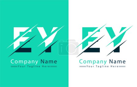 Photo for EY Letter Logo Design Template. Vector Logo Illustration - Royalty Free Image