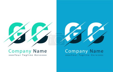 Photo for GC Letter Logo Design Template. Vector Logo Illustration - Royalty Free Image