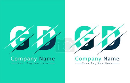 Photo for GD Letter Logo Design Concept. Vector Logo Illustration - Royalty Free Image