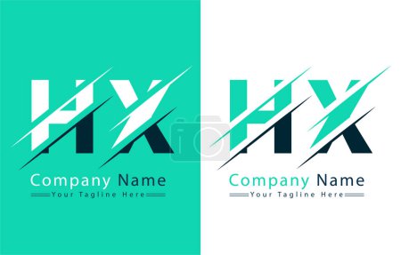 Photo for HX Letter Logo Vector Design Template Elements - Royalty Free Image