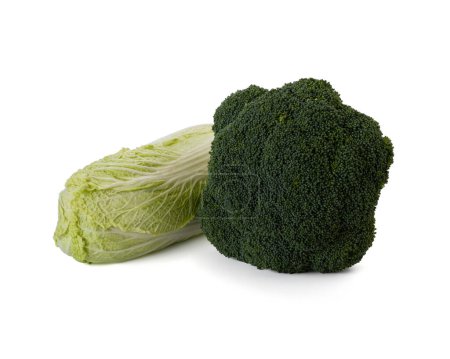 cabbage on white background. High quality photo