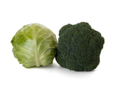 cabbage on white background. High quality photo