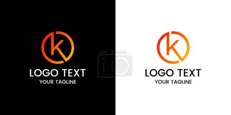 Buchstabe k Logo Design-Vorlage