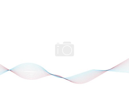Ilustración de Elemento de diseño abstracto onda líquida - Imagen libre de derechos