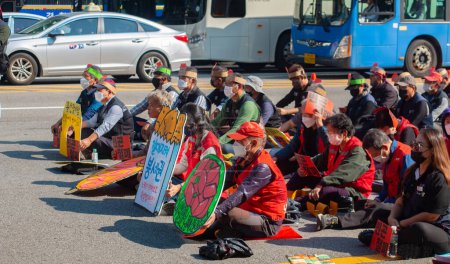 Photo for Poverty Abolition Day Parade in Seoul, Republic of Korea - Royalty Free Image