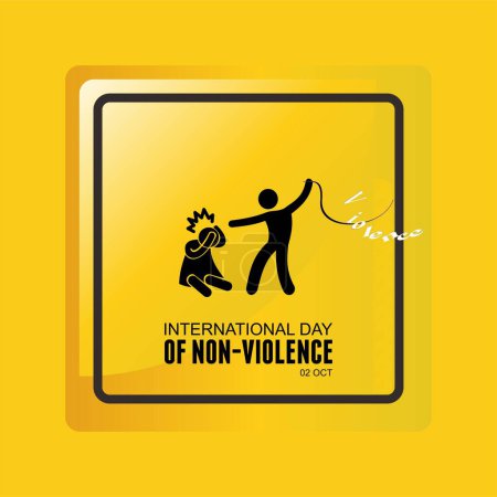 Téléchargez les illustrations : La Journée internationale de la non-violence est célébrée le 2 octobre. - en licence libre de droit