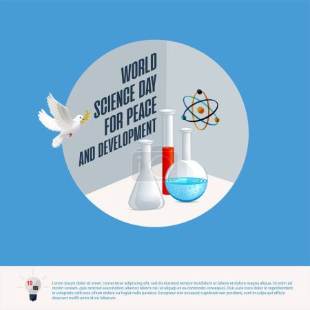 Illustration for International Week of Science and Peace - Royalty Free Image