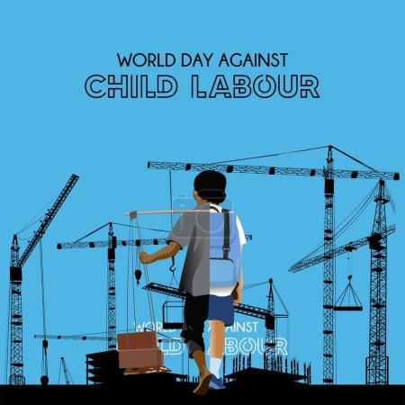 Illustration for World Day Against Child Labour - Royalty Free Image