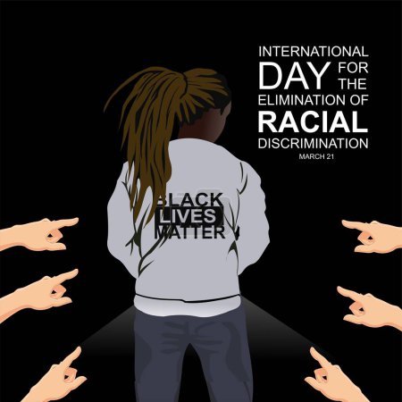 Téléchargez les illustrations : Journée internationale pour l'élimination de la discrimination raciale - en licence libre de droit