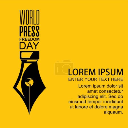 Téléchargez les illustrations : Vecteur : Journée mondiale de la liberté de la presse - en licence libre de droit