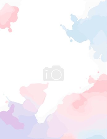 Illustration for Watercolor pastel colors, wallpaper, background - Royalty Free Image