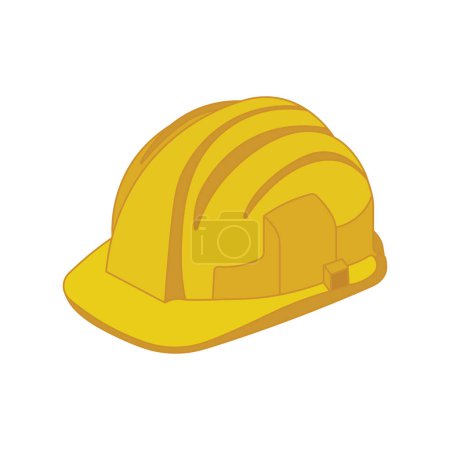 Illustration for Kids drawing Cartoon Vector illustration hard hat Isolated on White Background - Royalty Free Image