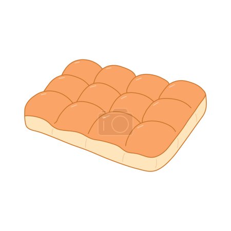hawaiian bread icon Cartoon Vector illustration Isolated on White Background