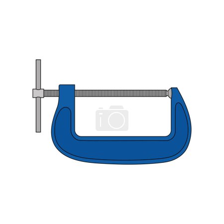 cartoon Vector illustration G clamp icon Isolated on White