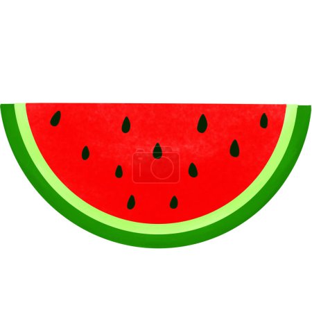 Photo for Delicious sweet fruit watermelon on white background - Royalty Free Image