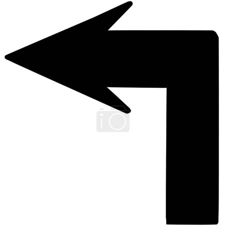 Left turn arrow for cars coming to follow.