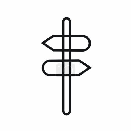 Ilustración de Icono de señal, icono de línea de dirección aislado. - Imagen libre de derechos