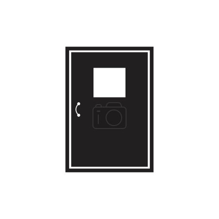 Illustration for Flat door icon symbol vector Illustration. - Royalty Free Image
