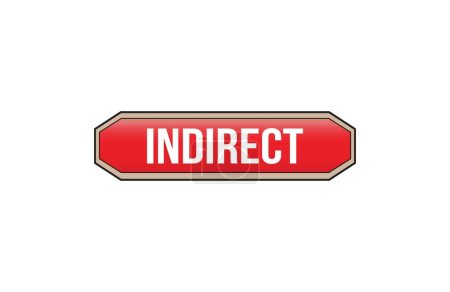 Indirect red ribbon label banner.